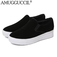 2017 New Arrival Cow Suede Black Gray Fashion Casual Spring Autumn Lady Girls Females font b