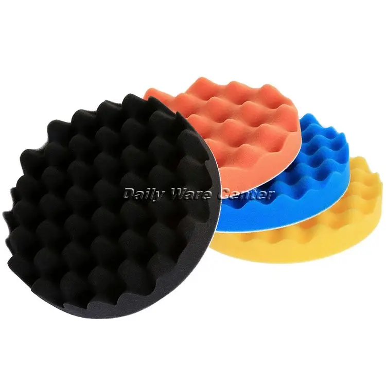 1 inch polisher car Kit Sponge Pads 4Pcs for Polishing Buffing 7inch(180mm)