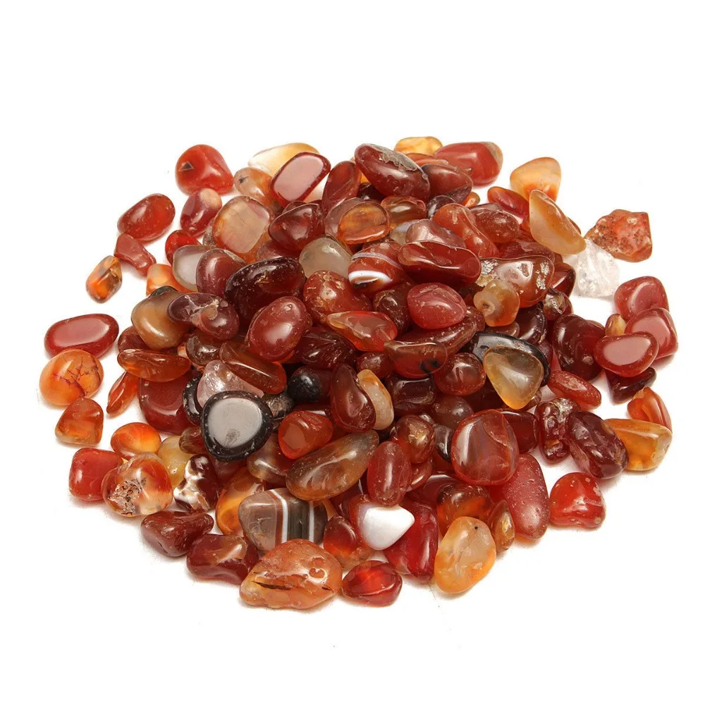 

50g Natural Red Gravel Agate Polished Healing Quartz Crystal Stones Specimens