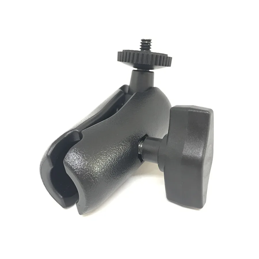 

25mm Ball Mount Double Socket Arm 1/4 Tripod Adapter Screw to 1 inch Ball Mount for Gopro Action Camera GPS Ram Mount Holder