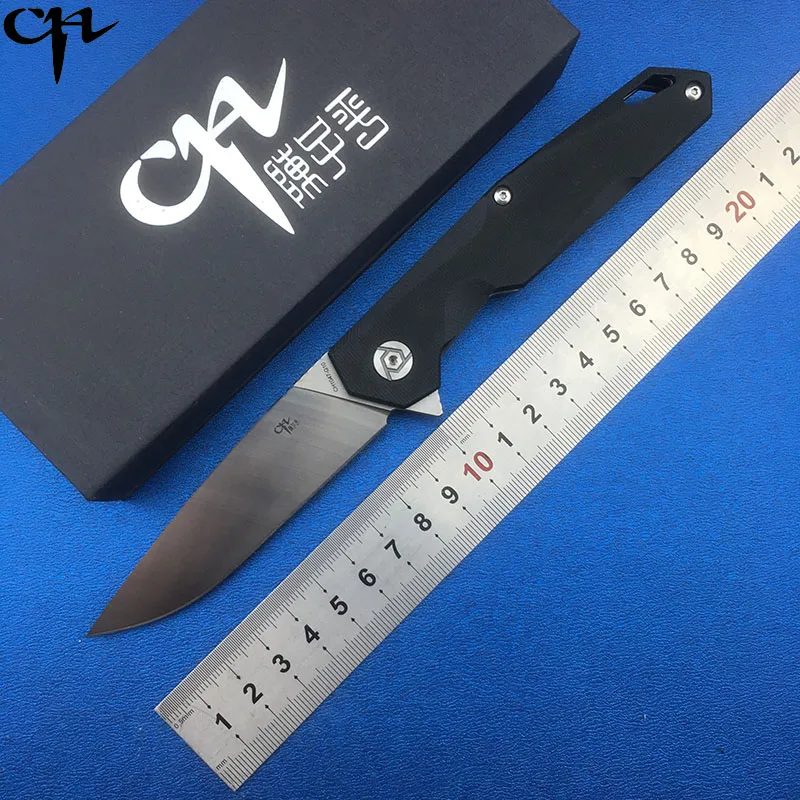 

NEW CH Knife 1047-G10 Flipper folding knife D2 blade G10 handle Outdoor camping hunting pocke fruit knives EDC tools Survival