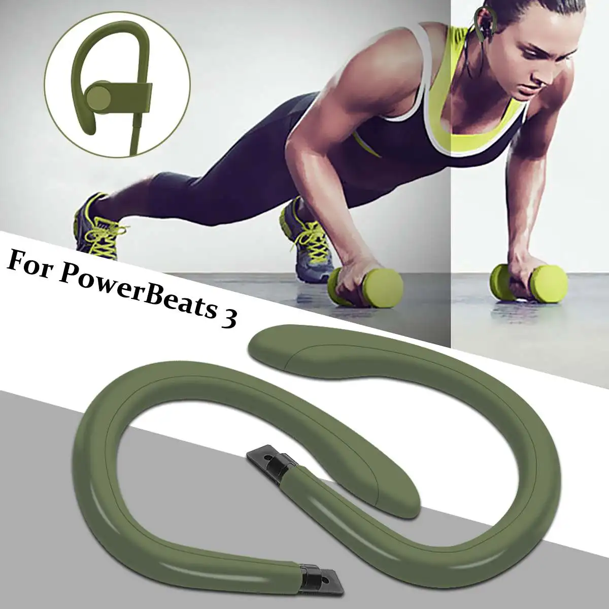 

1 Pair In-ear Ear Hook Replacement Part for PowerBeats 3 Wireless Blueototh Earphone Earphone Accessories