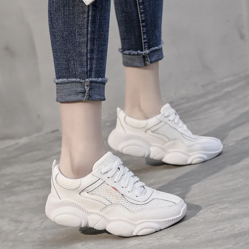 Thick Platform Shoes Women Casual Black Lace Up Round Toe Sneakers Female Creepers Moccasins luxury shoes women designers Thick Platform Shoes Women Casual Black Lace Up Round Toe Sneakers Female Creepers Moccasins luxury shoes women designers