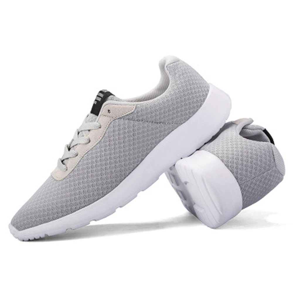 

Men's Vulcanize Shoes Summer Casual Breathable Mesh Sneakers Sport Running front lace portable Neutral Pure colour black,grey