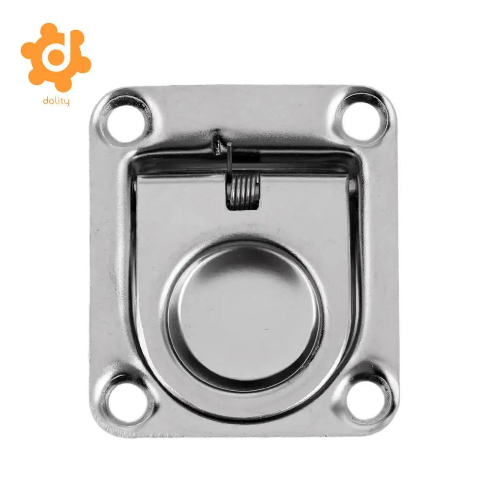 1.7' x 1.4' Stainless Steel Hatch Locker Lift Handle Ring Pull Hardware Flush Mount Boat Marine Caravan Door Window High Quality