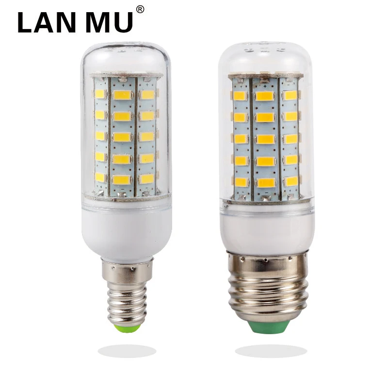 Bombillas светодиодный лампы E27 SMD 5730 светодиодный свет 24 36 48 56 69 светодиодный лампада E14 светодиодный светильник E27 220 В ампулы свечи Luz люстры