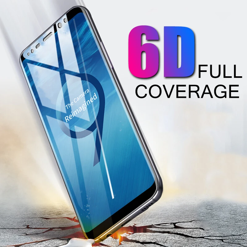 Закаленное стекло summerfish 6D с изогнутыми краями для Samsung Galaxy S9 S8 Plus Note 8 9 S7 S6 Edge