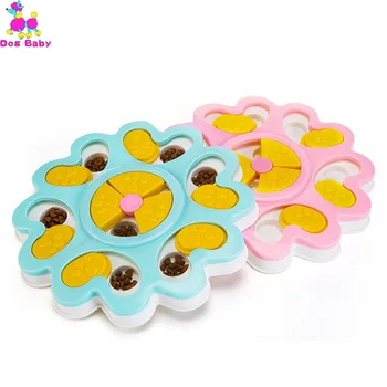 

Dog Puzzle Dog Game Interactive IQ Flower Slow Dispensing Feeding Training Games Feeder For Small Medium Dog Puppy dogs 23JunO3