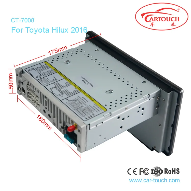 Flash Deal HD CAR DVD GPS HEADUNIT NAVIGATION FOR Toyota Hilux 2015 2016 Free Camera 2