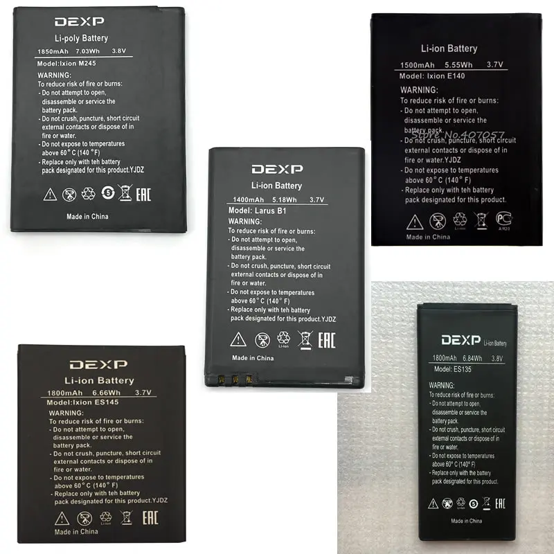 

ES135 Ixion M245 E140 ES145 battery for DEXP Larus B1 Mobile Phone Batteries Tracking Code