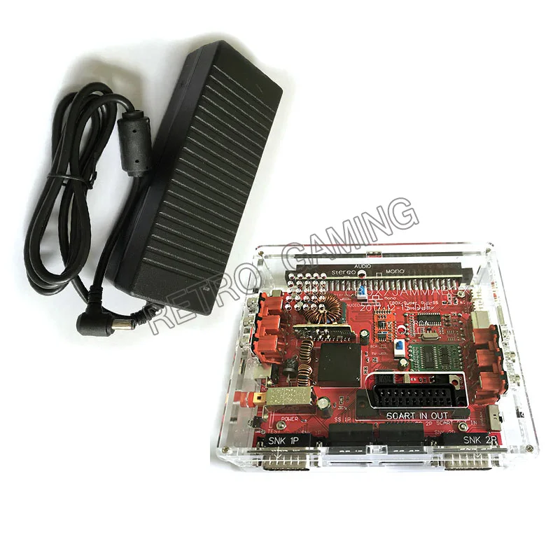 JAMMA CBOX box Joypad конвертировать доска JAMMA в DB 15pin конвертер SCART выход для любого JAMMA аркадная игра PCB SNK материнская плата - Цвет: CBOX with adapter