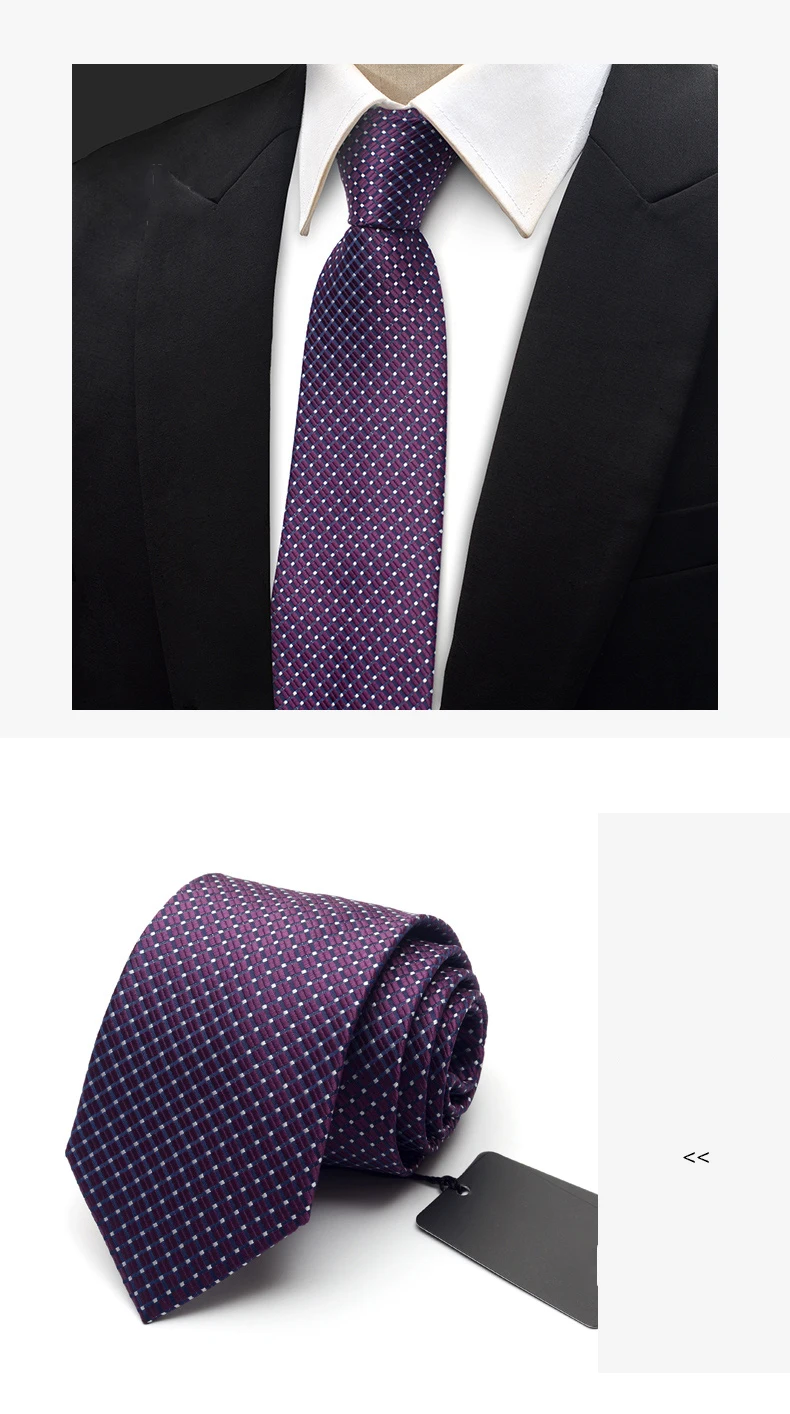 Высокое качество Для мужчин галстук 2018 мода новый бренд шелк Бизнес вечерние Повседневное Галстуки для Для мужчин Тонкий горошек