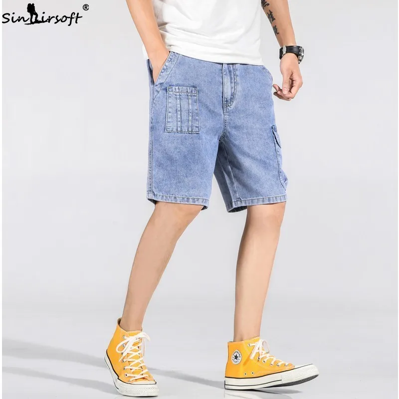 Summer Boys Loose Large Size Denim Shorts M-7XL Cotton High Quality Casual Shorts Skateboard Big Pocket Overalls Hot Sale Summer Boys Loose Large Size Denim Shorts M-7XL Cotton High Quality Casual Shorts Skateboard Big Pocket Overalls Hot Sale