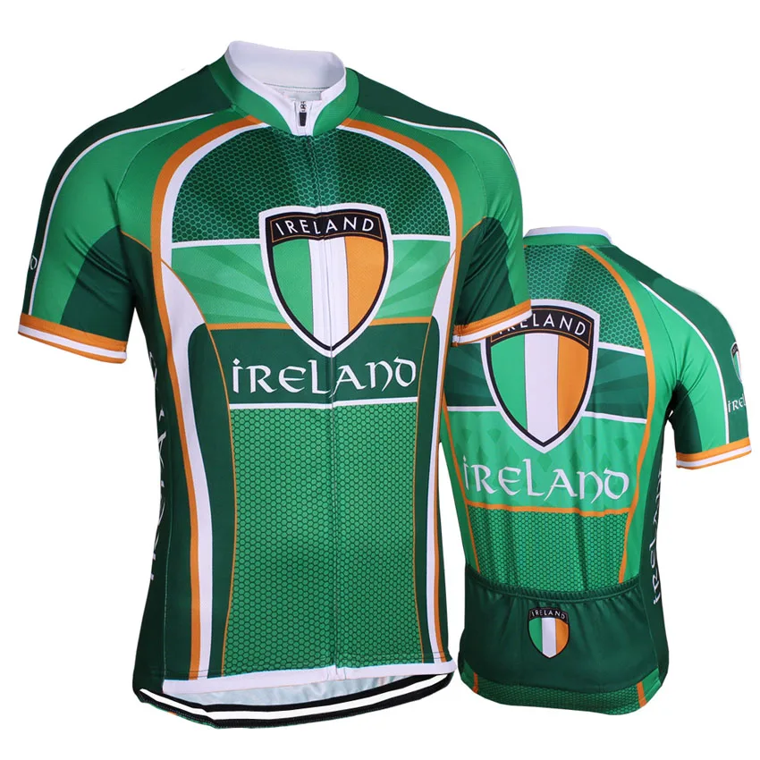 Ireland Eire Men Cycling Jerseys Short Sleeve Summer Best Quality