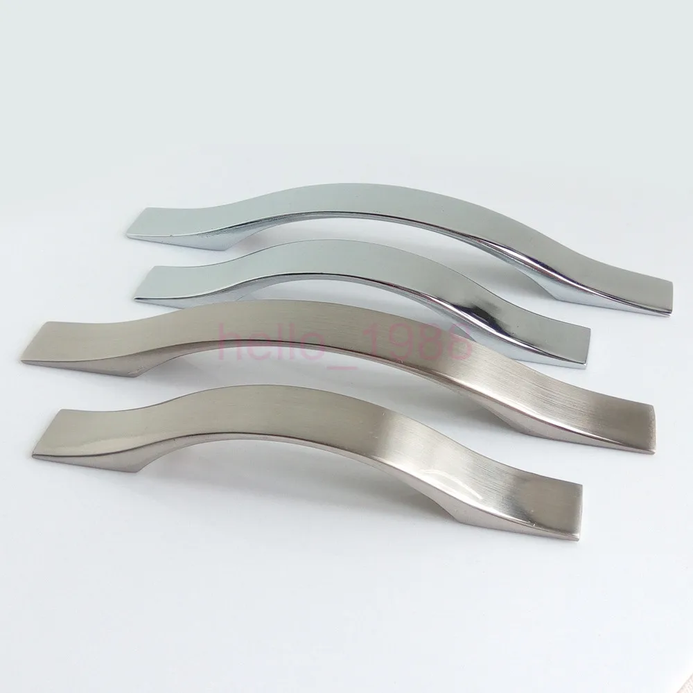 

Modern Satin Nickel Chrome Cabinet Handle Kitchen Cupboard Furniture Wardrobe Closet Drawer Pull Bar Handle