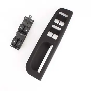 

Black Master Window Switch Control 1J4 959 857 D + Panel Trim Bezel Set 3B1 867 171 E for VW Volkswagen Passat B5 Jetta Golf MK4