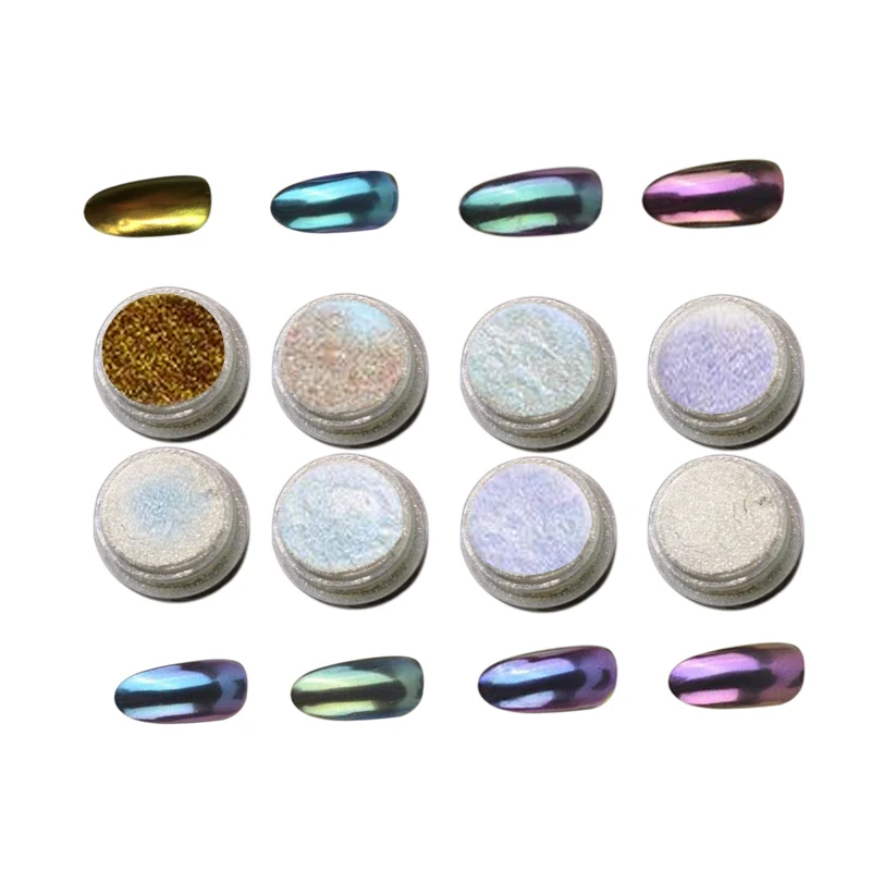 

Magic Chrome Nail 1g/box Shinning Mirror Nail Glitter Powder Gorgeous Nail Art Chrome Pigment Glitters Dust Nail Art Decorations