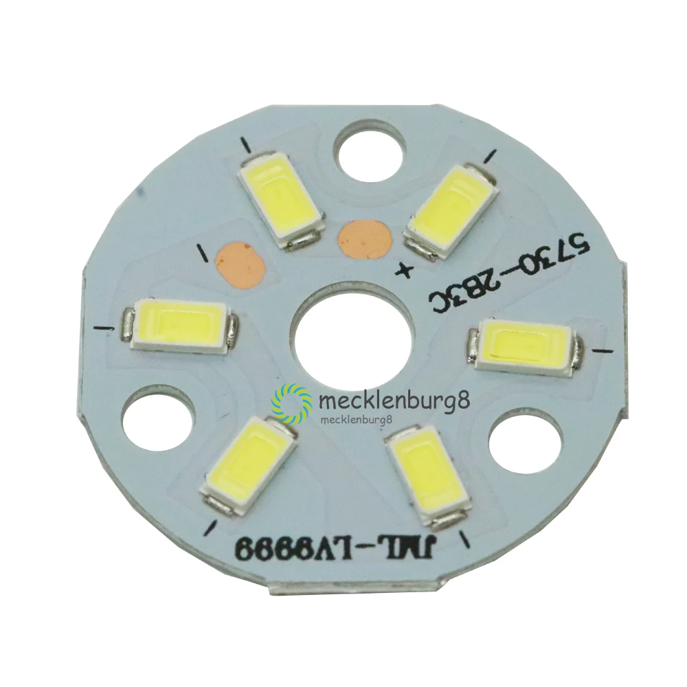 

10 Pcs 3 W 5730 White SMD LED Bright Bulb Panel LED Board