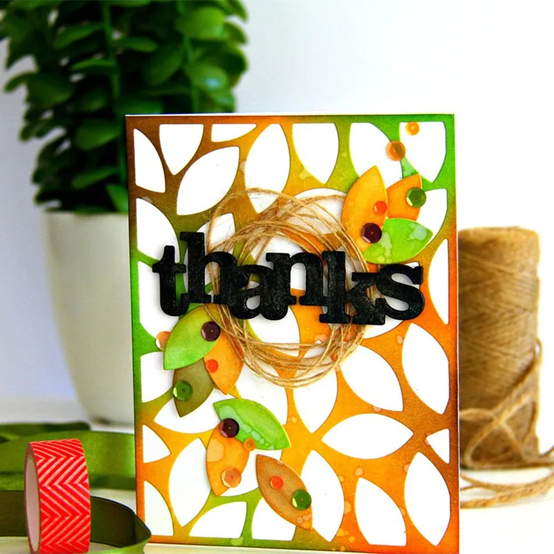 

Leaf Effect Cover Metal Cutting Dies Stencil for DIY Scrapbooking Photo Album Embossing Paper Cards Decorative Crafts Die Cuts