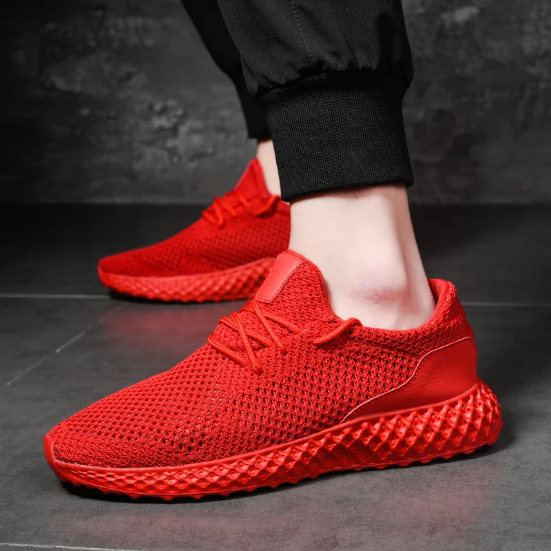 

New Men Casual Shoes Lace-up Men Shoes Non-slip Comfortable Breathable Sneakers