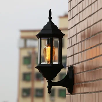

Simple continental American style outdoor Wall Lamps all aluminum waterproof and rust proof balcony LU627 ZL457