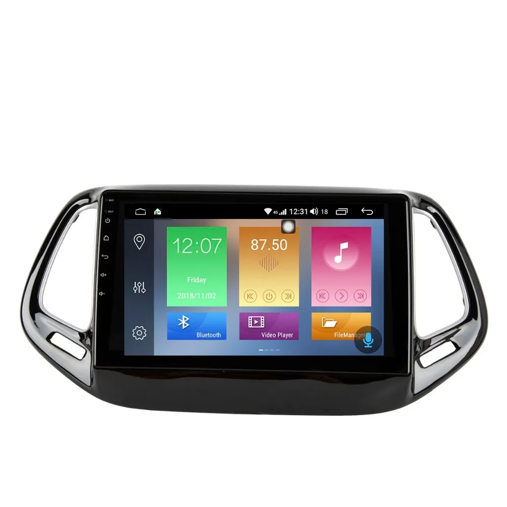 10 1 &quotAndroid 8 0 Авто радио GPS навигация головное устройство для джипа компаса 2017-2019