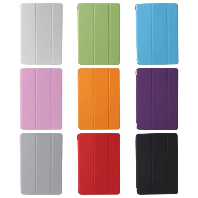 

Trifold Protective Case Flip Tablet Holder Transparent Back Cover Waterproof Shell Foldable for Apple iPad Mini 4