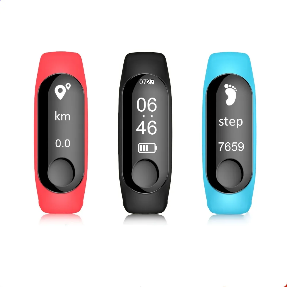 

Bluetooth M3 sports Smart watch with Heart Rate Blood Pressure Alarm Clock Step Fitness Tracker for Android & IOS PK xiaomi mi3