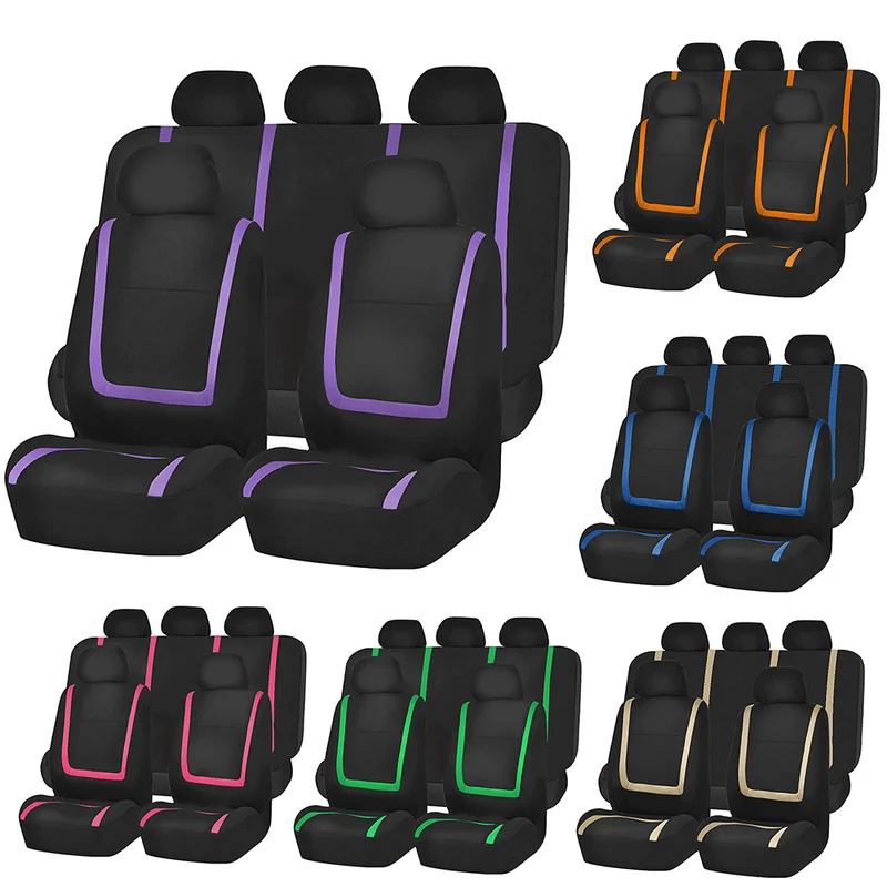 

Universal Car Leather Seat Covers Set Fit Most Cars Covers Car Styling Car Seat Cushion Protector Auto Interior Accessories
