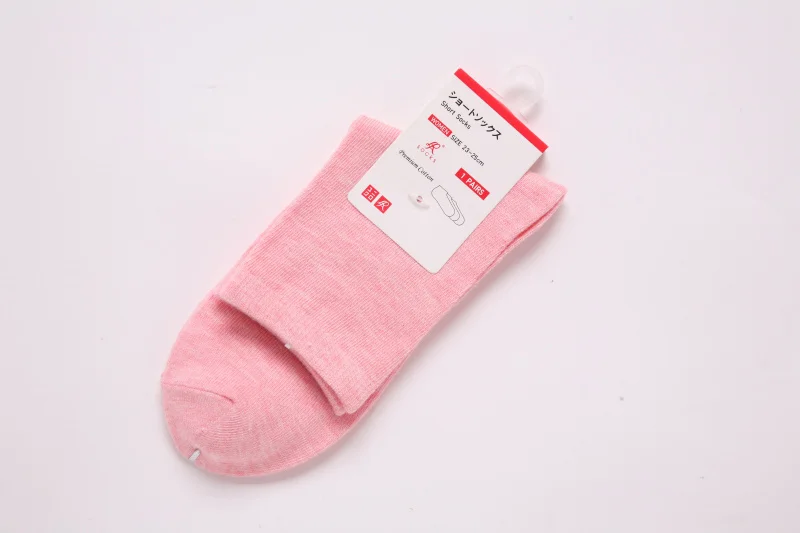 20 шт. = 10 пар/лот, хлопковые женские хлопчатобумажные носки, красивые стили, разноцветные, женские, женские носки - Цвет: solid 4
