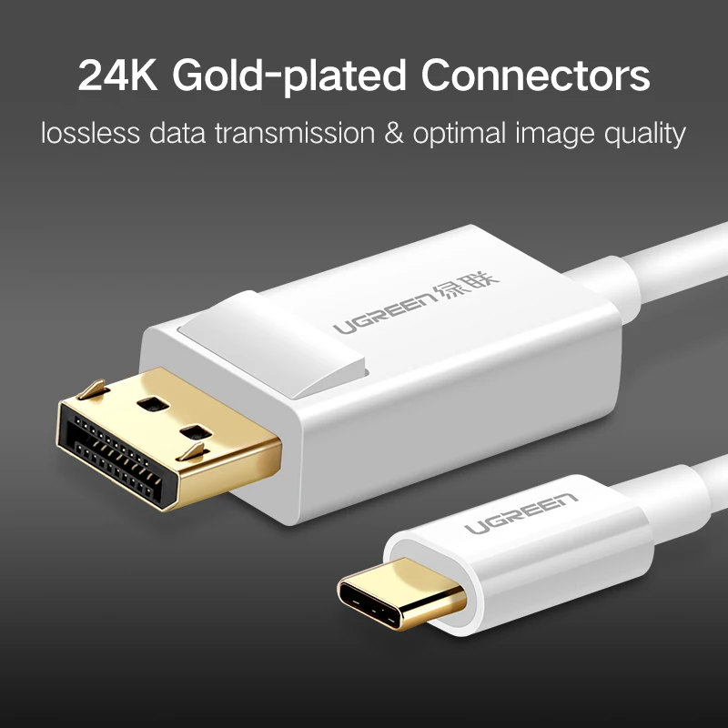 Ugreen USB C DP кабель 4K разрешение usb type-C для DisplayPort адаптер для MacBook Pro samsung S8 huawei mate 10 USB-C DP Cabl