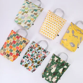 

Baby Diaper Bag Fashion 24*19cm small size single pocket cloth waterproof reusable Maternity nappy diaper Wet bags NBB0278