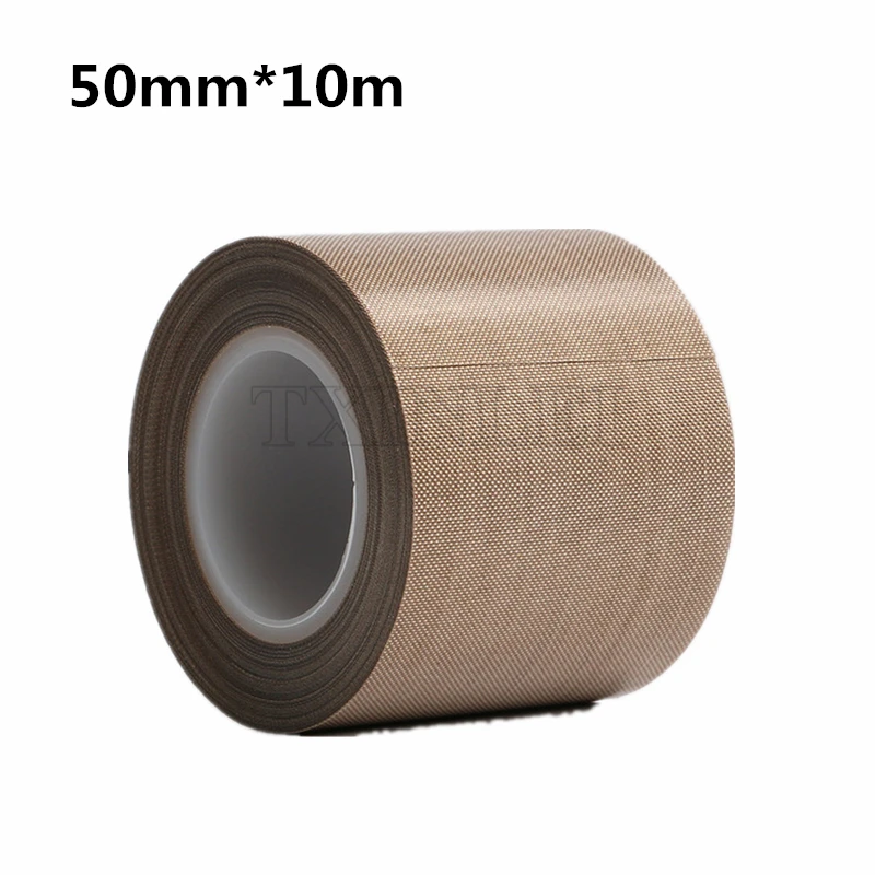 50mm*10m*0.13mm PTFE Teflon Adhesive Tape Cloth High Temperature