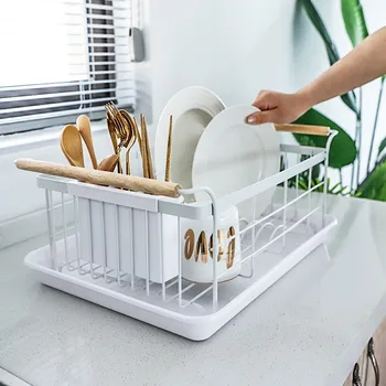 

Sherry Nordic Tieyi Multifunctional Kitchen Plate Drainage Frame Drainage Basket Household Tableware Receiving Frame
