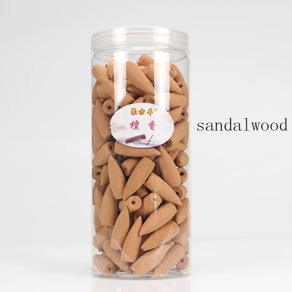 Sandalwood Керамическая горелка для благовоний с обратным потоком в виде водопада с конусами для благовоний в форме лотоса, Будды, ручной держатель для благовоний, украшение для дома и офиса, арома - Цвет: Sandalwood