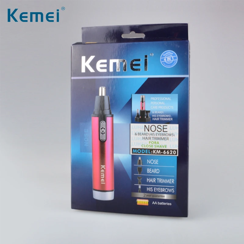 Kemei Women 4 in 1 Battery Ear and Nose Hair Trimmer Lady Profession Trimmer For Men Sideburns Hair Cut Eyebrow Trimmer 6620 Kemei Women 4 in 1 Battery Ear and Nose Hair Trimmer Lady Profession Trimmer For Men Sideburns Hair Cut Eyebrow Trimmer 6620