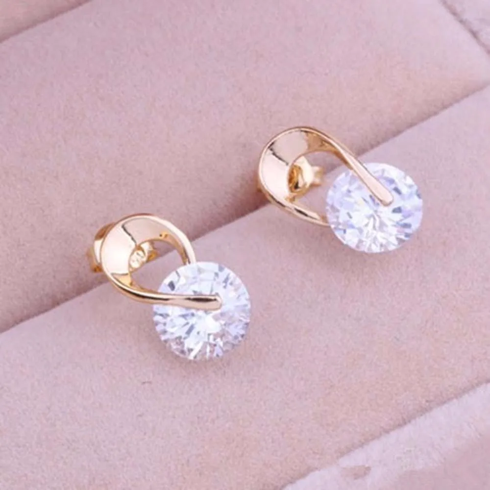 

KISSWIFE new earrings women jewelry gifts gold and silver crystal earrings for ladies decoration