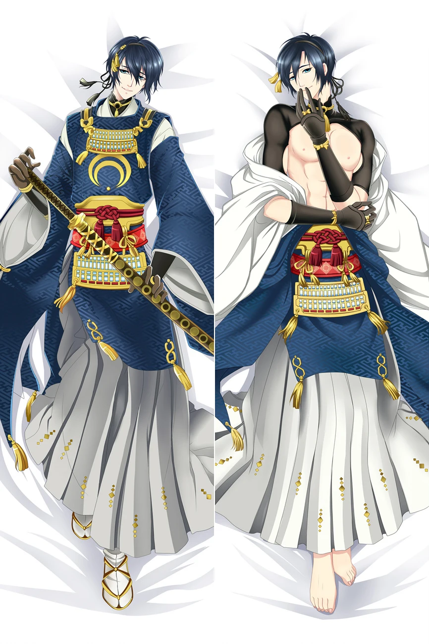 Японские игры аниме Touken Ranbu онлайн персонажи Mikazuki Munechika otaku Dakimakura обнимающая