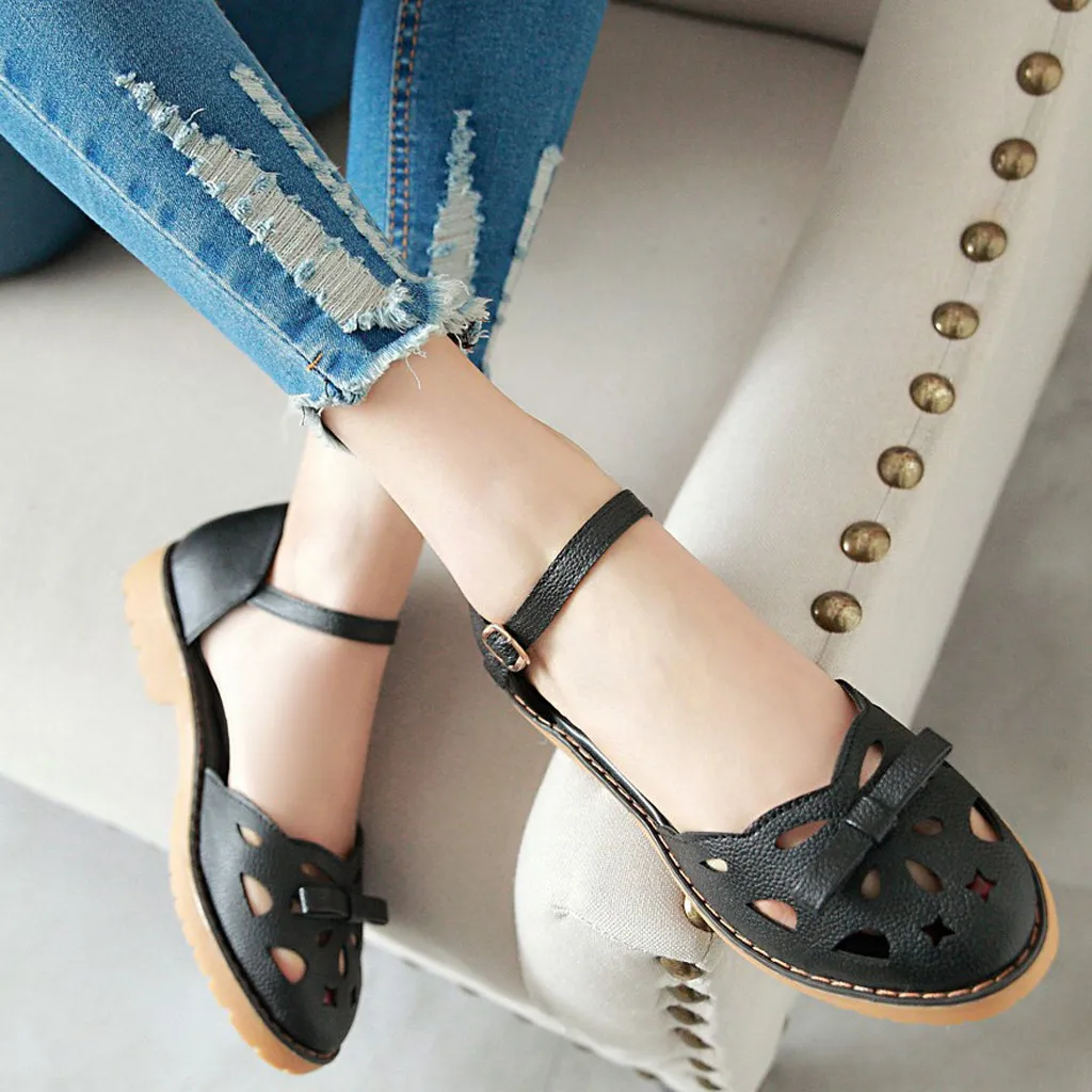 

MUQGEW women summer shoes Sandals In Summer Solid Color Hollow With Fashion Women's Sandals platform sandals women sapato femini