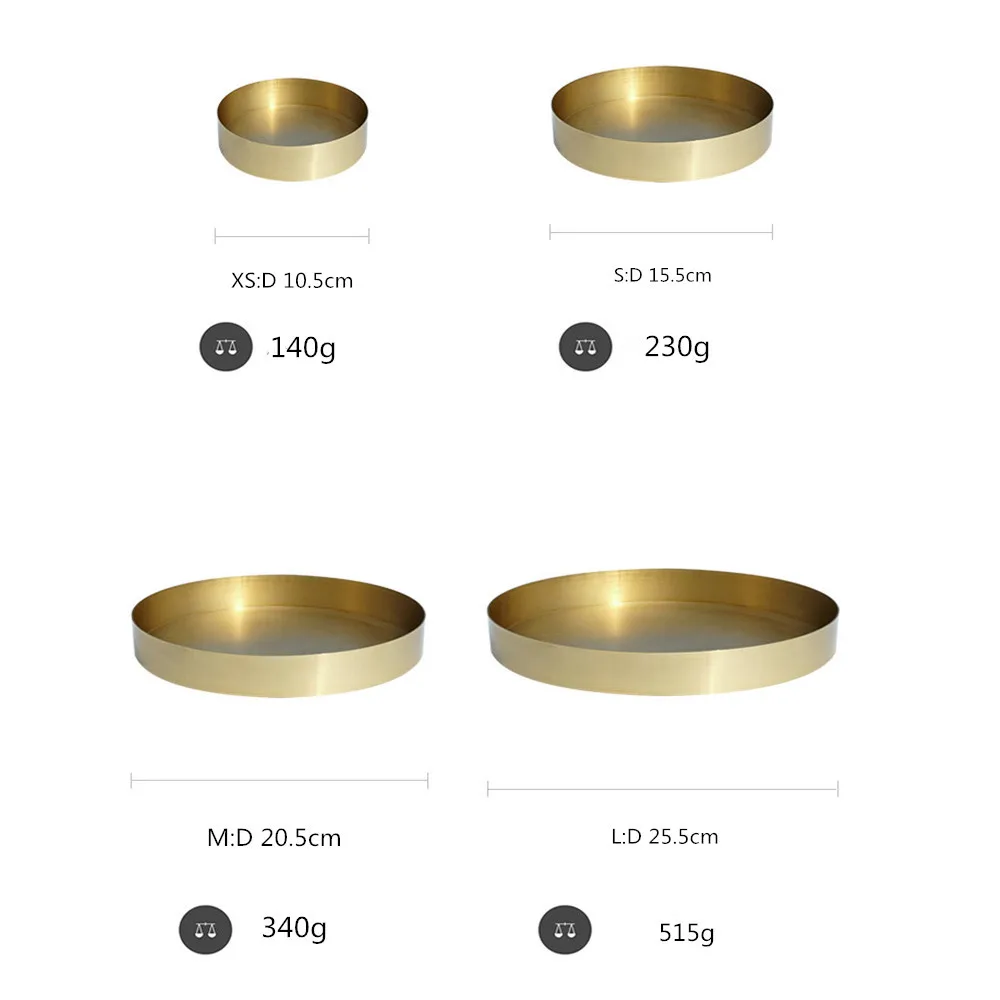 Нордический круглый медный лоток для хранения Ретро Золотой Классический шикарный Ins латунный фруктовый торт десертная тарелка Настольный ювелирный дисплей лоток
