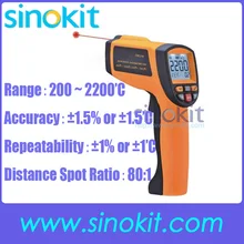 Бесконтактный промышленный 200~ 2200'C инфракрасный термометр SK2200