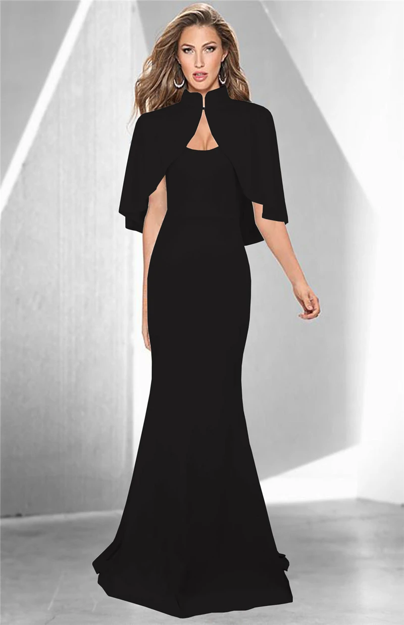 Adogirl elegante mujeres Spaghetti Maxi de fiesta de noche con capa delgada Paquete de cadera vestido de Robe Vestidos largos|dress with|party dressesevening party - AliExpress