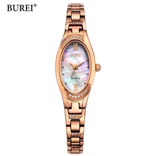 BUREI Brand Luxury Women Watches Ladies Casual Quartz Watch Female Clock Gold Stainless Steel Bracelet Dress Watch relogio