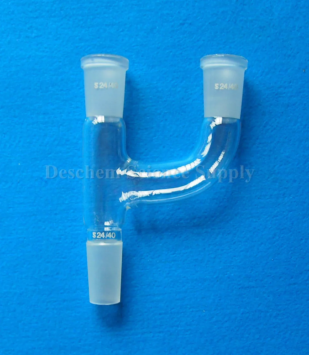 Three way Claisen Adapter,24/40,Borosilicate Laboratory glasswarein