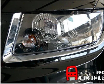 Для Jeep Compass 2011-2015 Хромированная передняя головка свет век + задний фонарь крышка отделка 4 шт