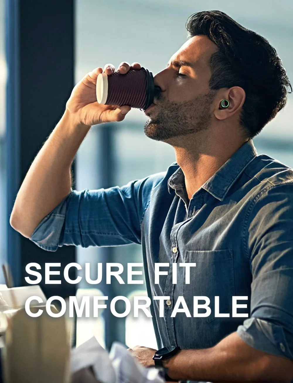 AMINY Bluetooth 5,0 Беспроводной наушники глубокий бас стерео звук сенсорный Управление Беспроводной гарнитура Bluetooth с зарядный чехол
