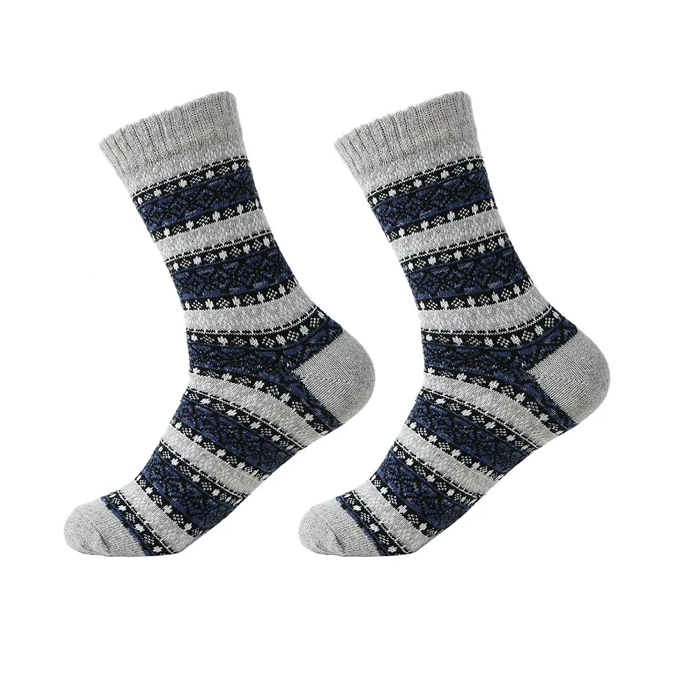 1 Pair Winter Fashion Men Harajuku Style Socks Soft Thick Cashmere Casual Socks Multicolor Anti-beriberi Warm Comfortable Socks