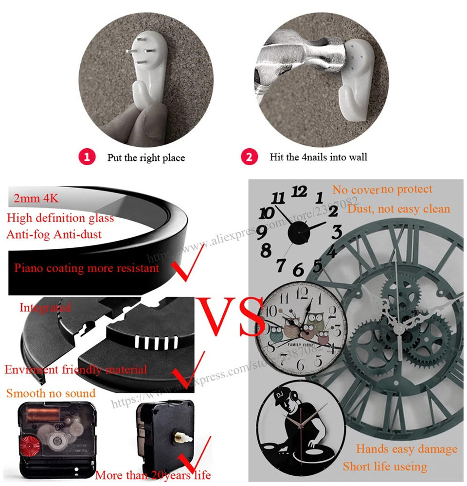 Индийские ремесла Тадж Махала винтажные декоративные настенные часы