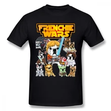 Бульдог Frenchie Wars собака футболка для мужчин размера плюс 5XL 6XL группа рубашка