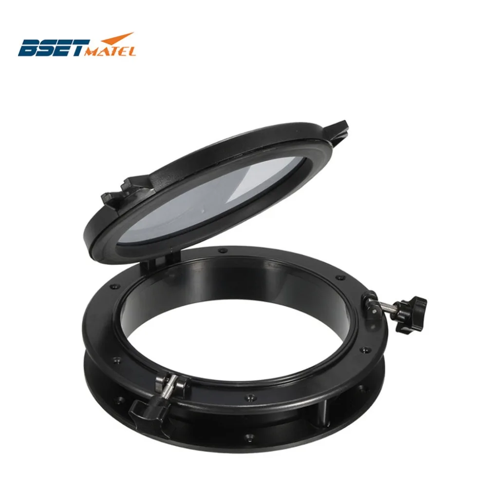 196mm Marine Boat Yacht RV Porthole ABS Plastic Round Hatches Port